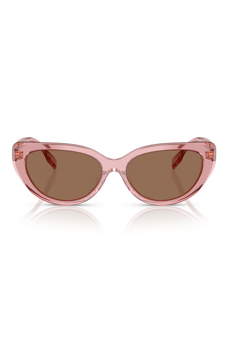 55mm Cat Eye Sunglasses, Main, color, PINK