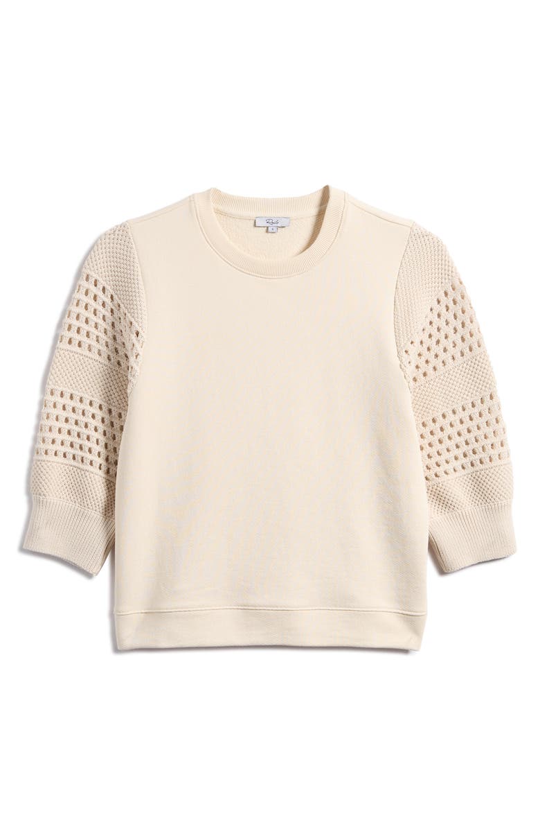 Rails Kimberly Open Knit Cotton Sweater, Alternate, color, Oat