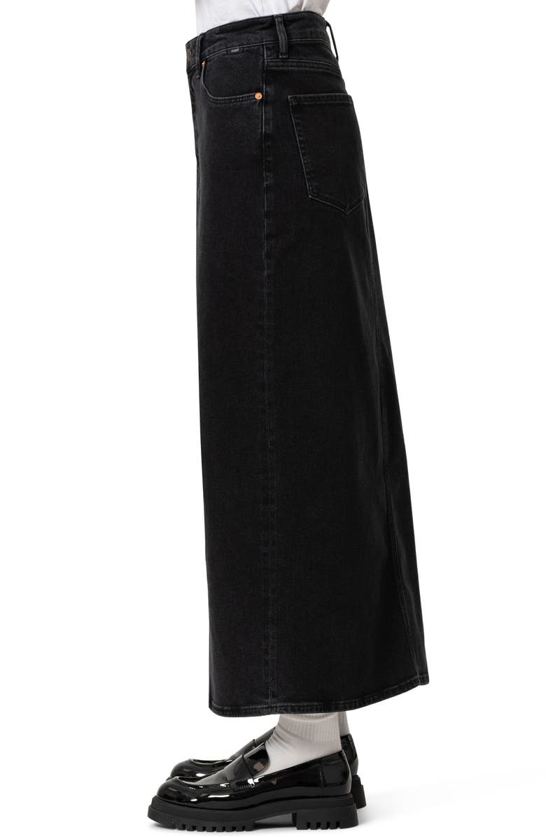Mavi Jeans Milena Denim Maxi Skirt, Alternate, color, Dark Smoke Denim
