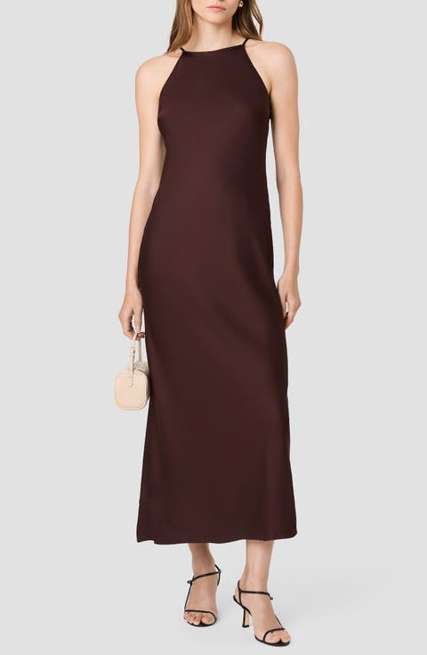 Ennis Satin Midi Slipdress