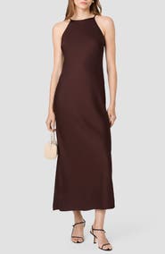 French Connection Ennis Satin Midi Slipdress