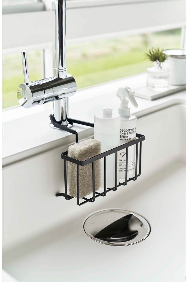 Hanging Sponge Caddy, Alternate, color, BLACK
