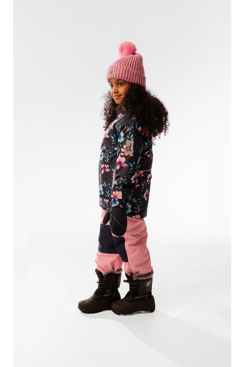Chill Floral Jacket & Foot Strap Pants Two Piece Snowsuit, Alternate, color, Blue Floral Print