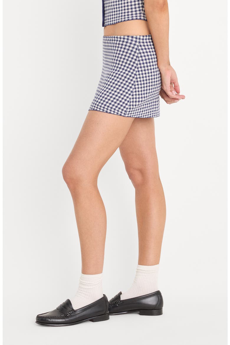 The Keepsake Gingham Miniskort, Alternate, color, NAVY GINGHAM