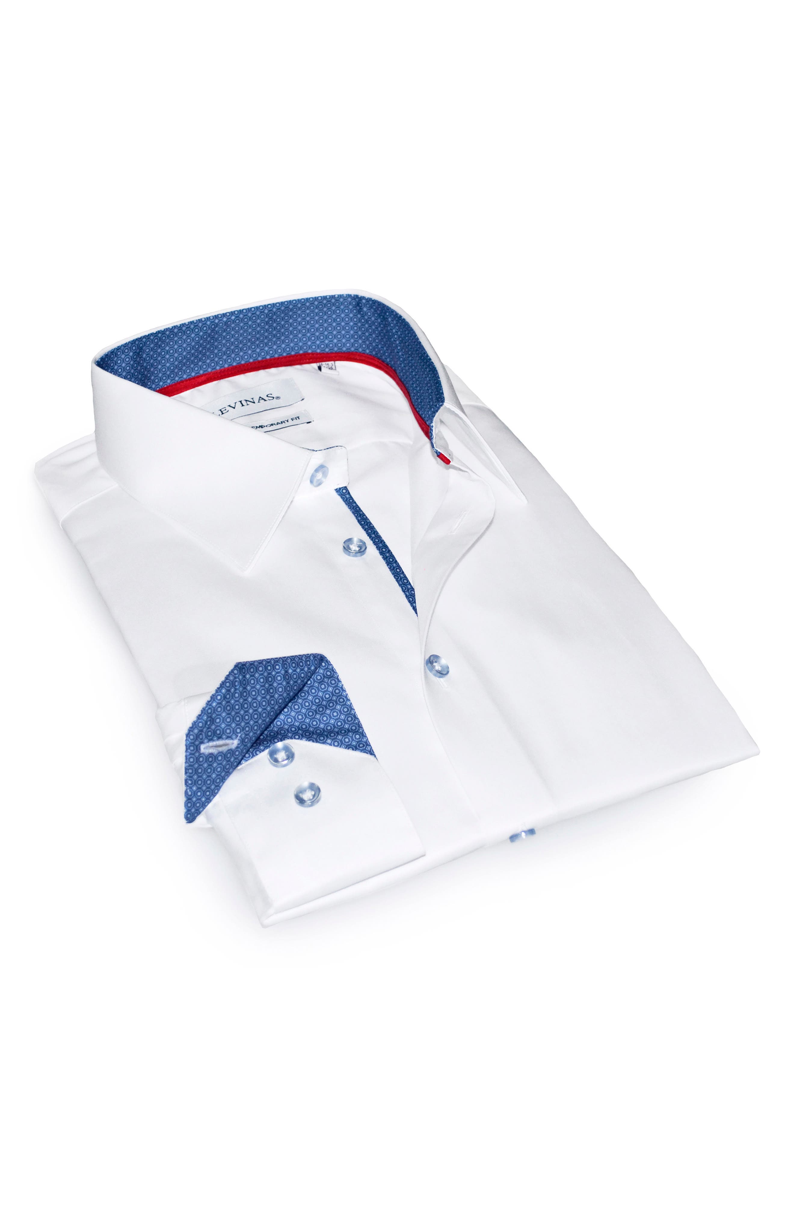 LEVINAS Contemporary Fit Modern Business Dress Shirt