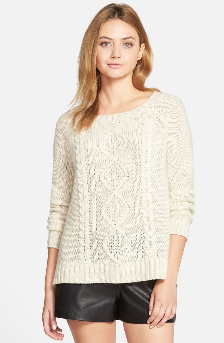 cupcakes and cashmere 'Point Reyes' Cable Sweater, Main, color, 