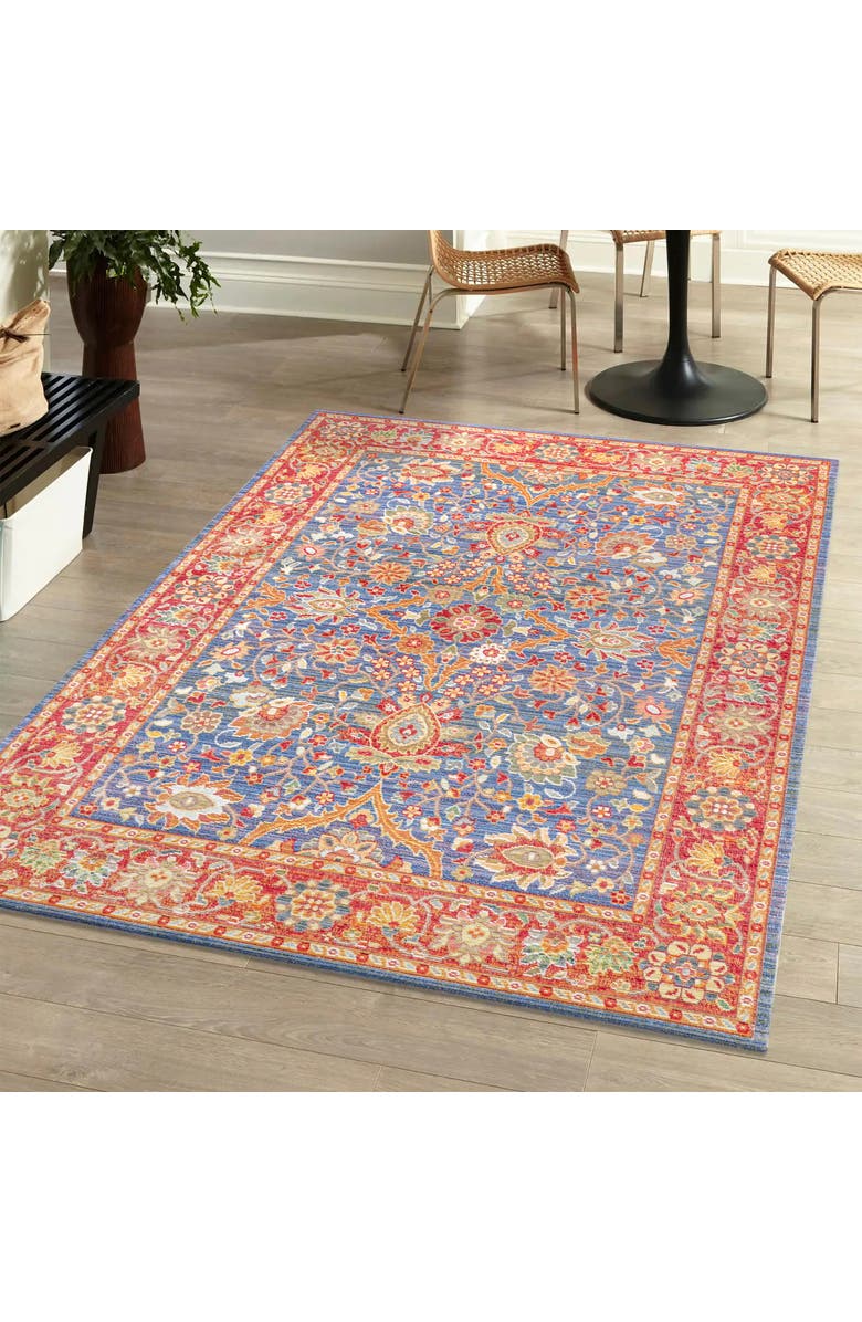 JONATHAN Y Irving Persian Area Rug, Alternate, color, Plum/Terracotta