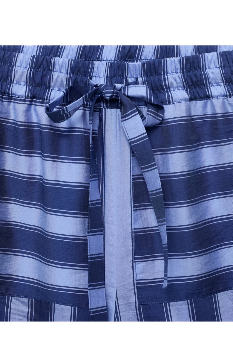 MANGO Stripe Wide Leg Pajama Pants, Alternate, color, 