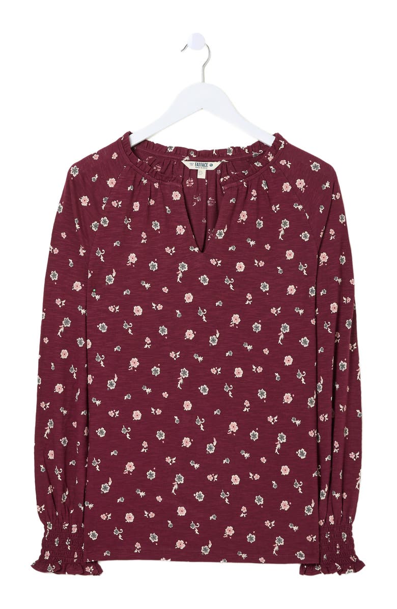 FatFace Women's Florence Wild Ditsy Top, Alternate, color, 