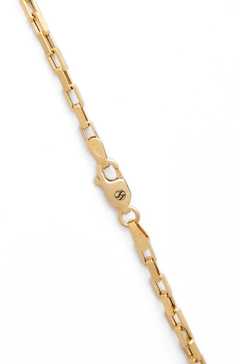 Stephanie Windsor 14K Gold Box Chain Necklace, Alternate, color, Yellow
