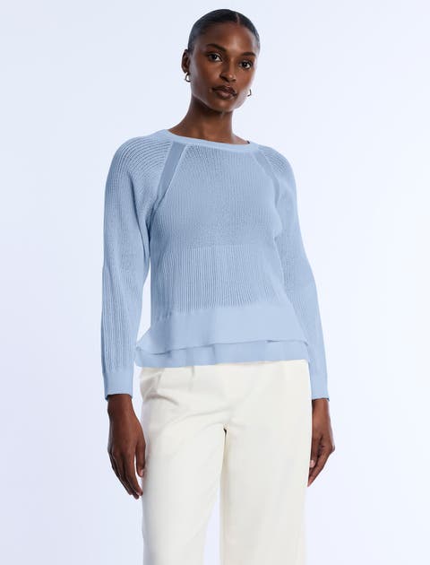 Pointelle Knit Sweater
