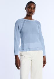 BCBGMAXAZRIA Pointelle Knit Sweater