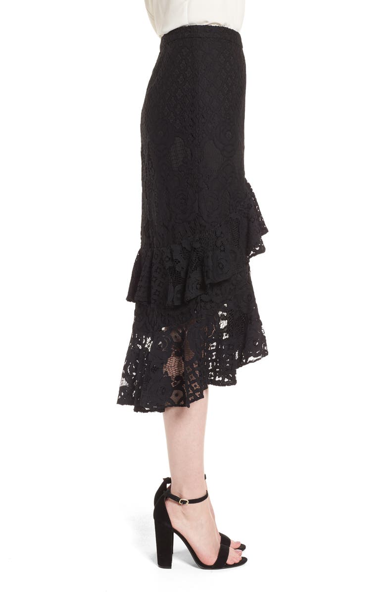 Chelsea28 Tiered Lace Midi Skirt, Alternate, color, 