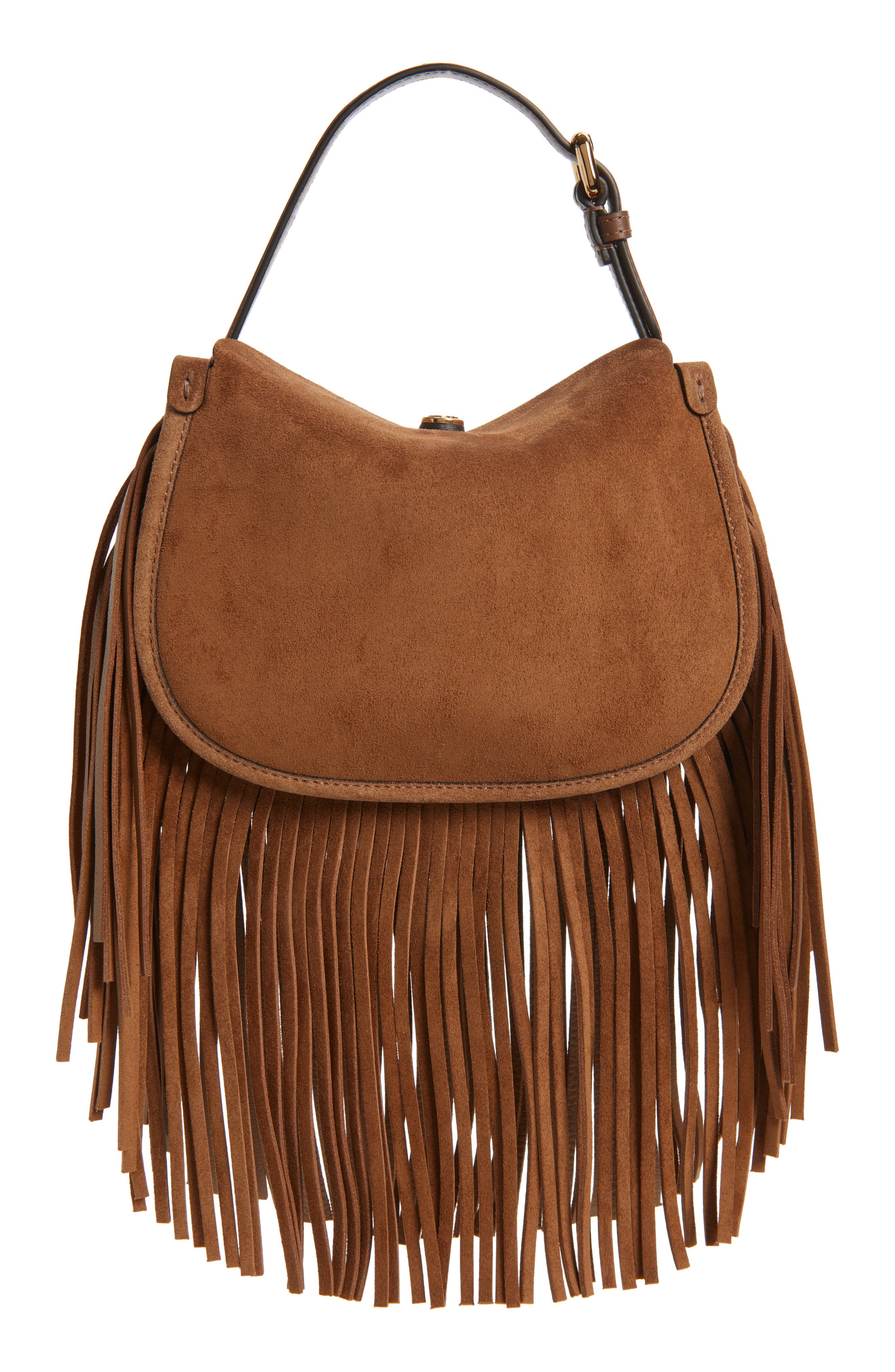 Etro Small Fringe Bag, Alternate, color, Biscotto