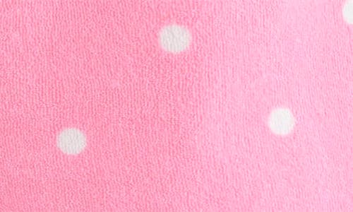 Mini Boden Kids' Print Terry Cloth Romper In Bubblegum Embroidered Fruit