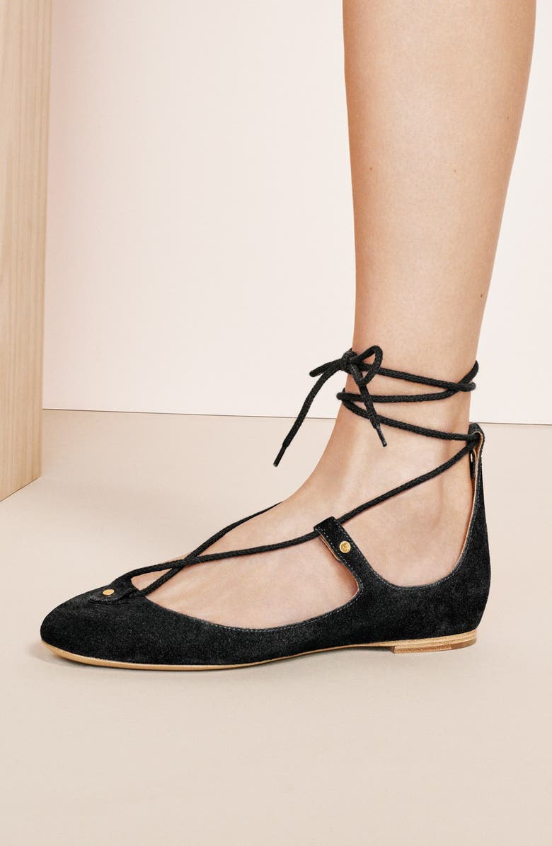 Chloé 'Foster' Lace-Up Ballet Flat, Alternate, color,