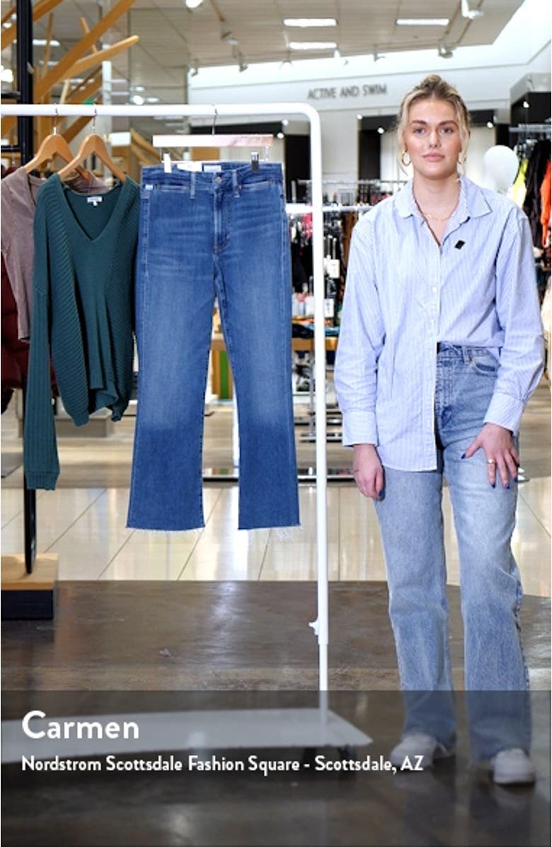 Isola Raw Hem Crop Bootcut Trouser Jeans, sales video thumbnail