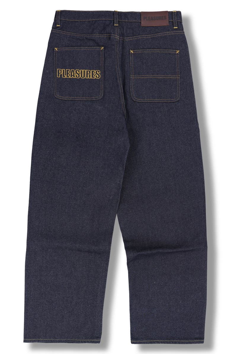 PLEASURES Formula Baggy Fit Wide Leg Jeans, Alternate, color, 