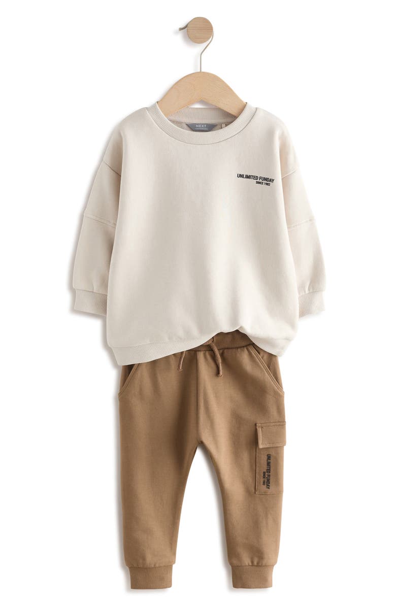 NEXT Kids' Utility Sweatshirt & Cargo Joggers Set, Main, color, 