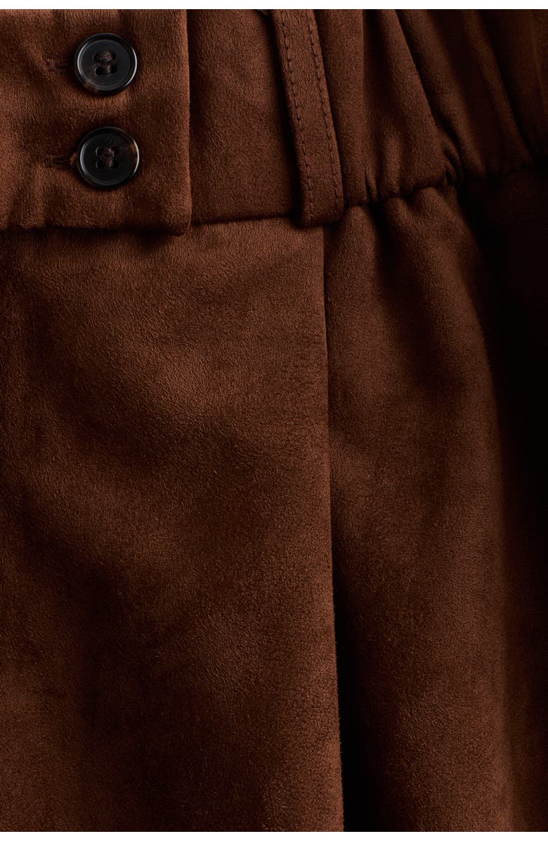 H&M Flared Mini Skirt, Alternate, color, Brown