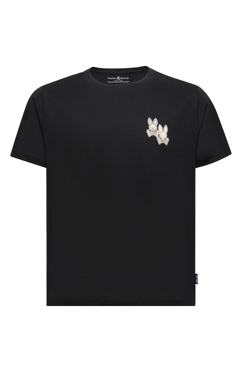 Psycho Bunny Kids' Elliot Cotton Graphic T-Shirt, Main, color, Black