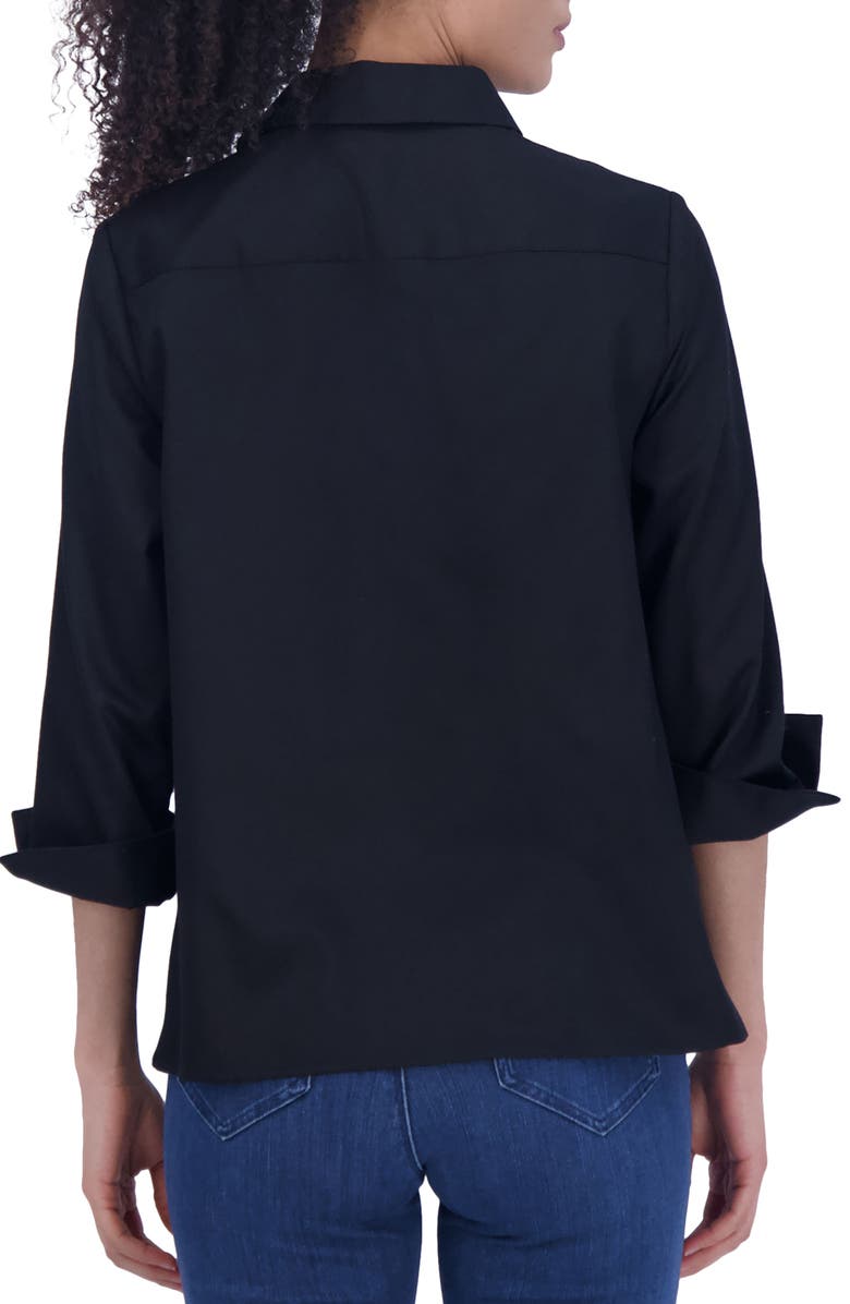 Foxcroft Beatrice Side Button Accent Shirt, Alternate, color,