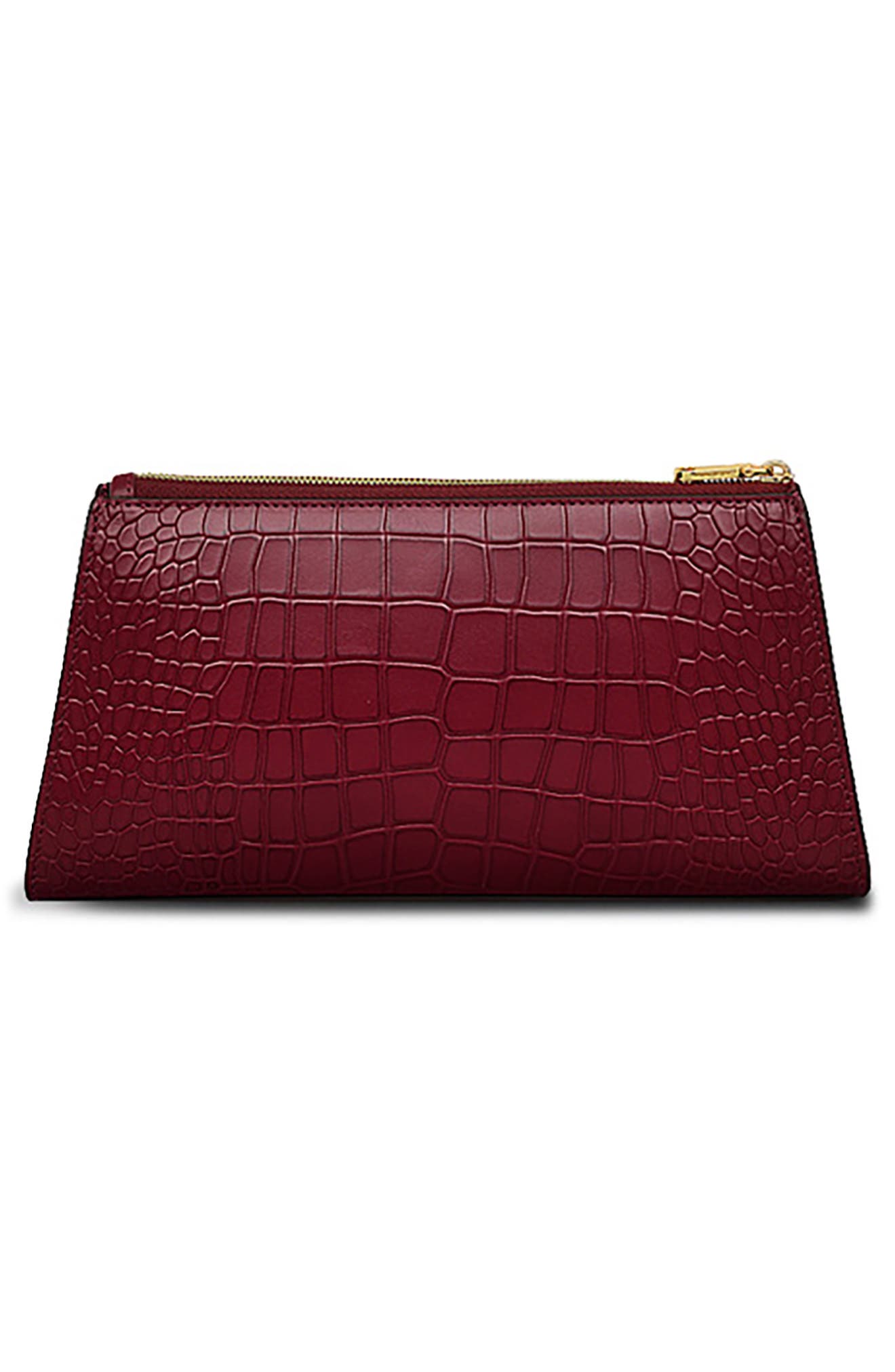 Radley Glasshouse Croc Embossed Clutch, Alternate, color, 