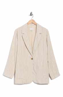 matty m. Bronson Pinstripe Blazer