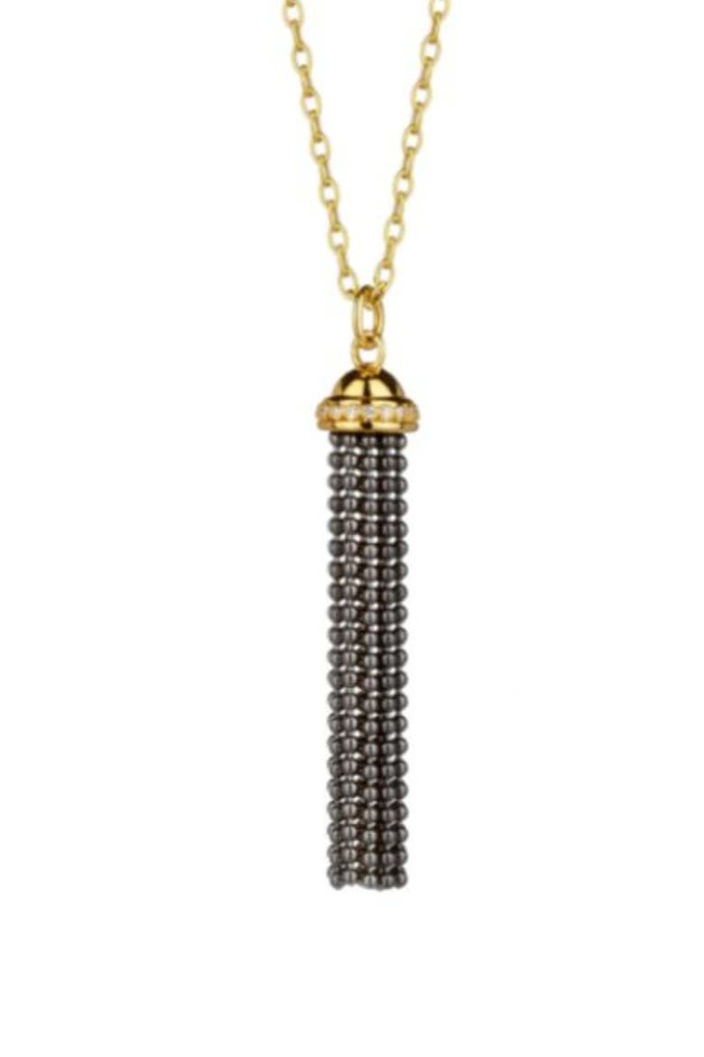Tassell Pendant, Main, color, Oxidized Silver