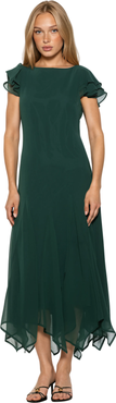 Alexia Admor Kaelith Ruffle Sleeve Midi Dress