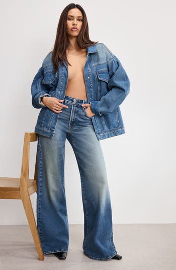 Good Waist High Waist Wide Leg Palazzo Jeans