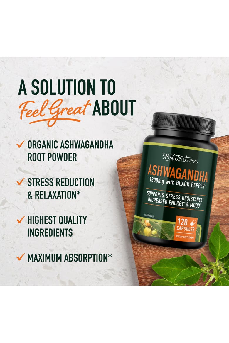 Ashwagandha Capsules, 120ct, Alternate, color, No Color