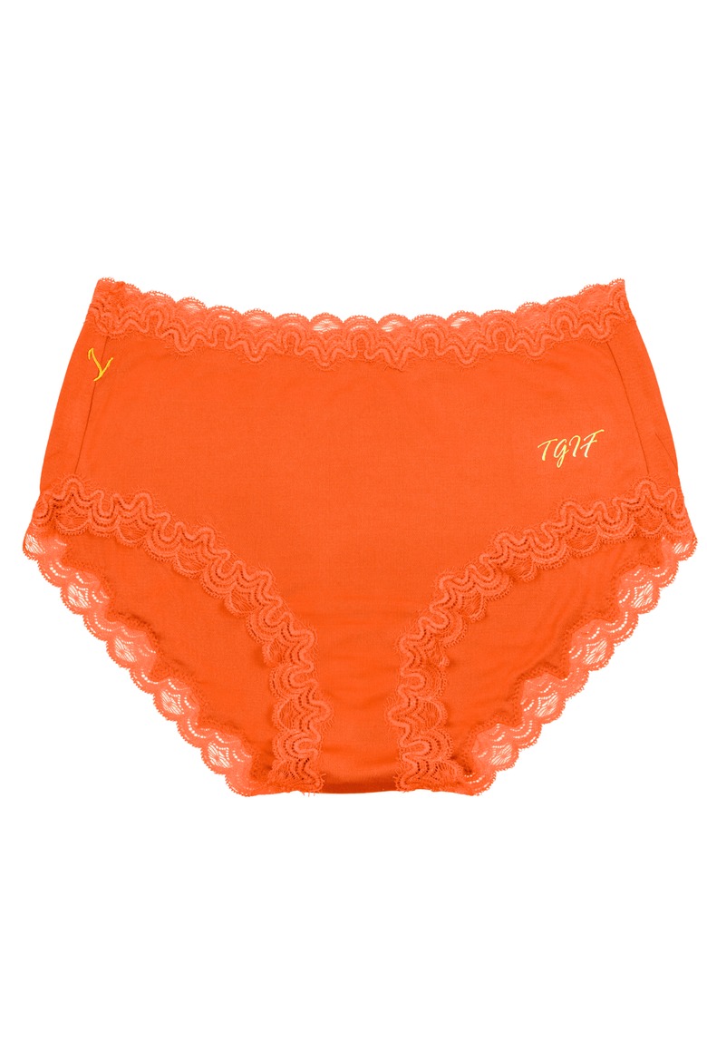 Days of the Week Silk Briefs, Main, color, SPICY ORANGE