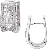 Mindi Mond Clarity Lattice Diamond Hoop Earrings