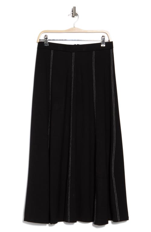 Halogen ® Paneled Midi Skirt In Rich Black
