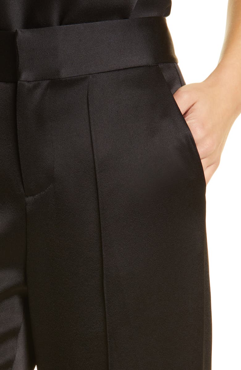 Alice + Olivia Dylan Wide Leg Satin Pants, Alternate, color, 