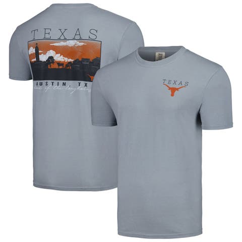 Men's Gray Texas Longhorns Campus Scene Comfort Colors T-Shirt