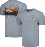 IMAGE ONE Men's Gray Texas Longhorns Campus Scene Comfort Colors T-Shirt