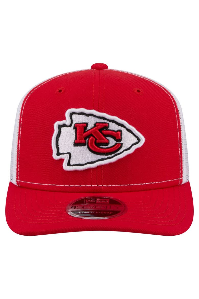 Men's New Era  Red Kansas City Chiefs 9SEVENTY Trucker Adjustable Hat, Alternate, color, Red