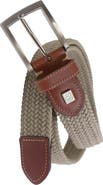 IZOD Stretch Braid with Full Grain Leather Tips