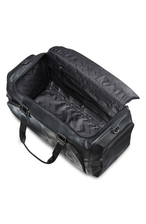 Mancini Leather Duffle Bag In Black
