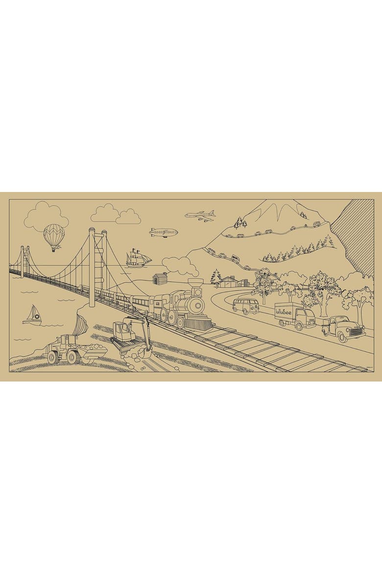 Giant Coloring Mural On The Go, Kids, Alternate, color, Multicolored