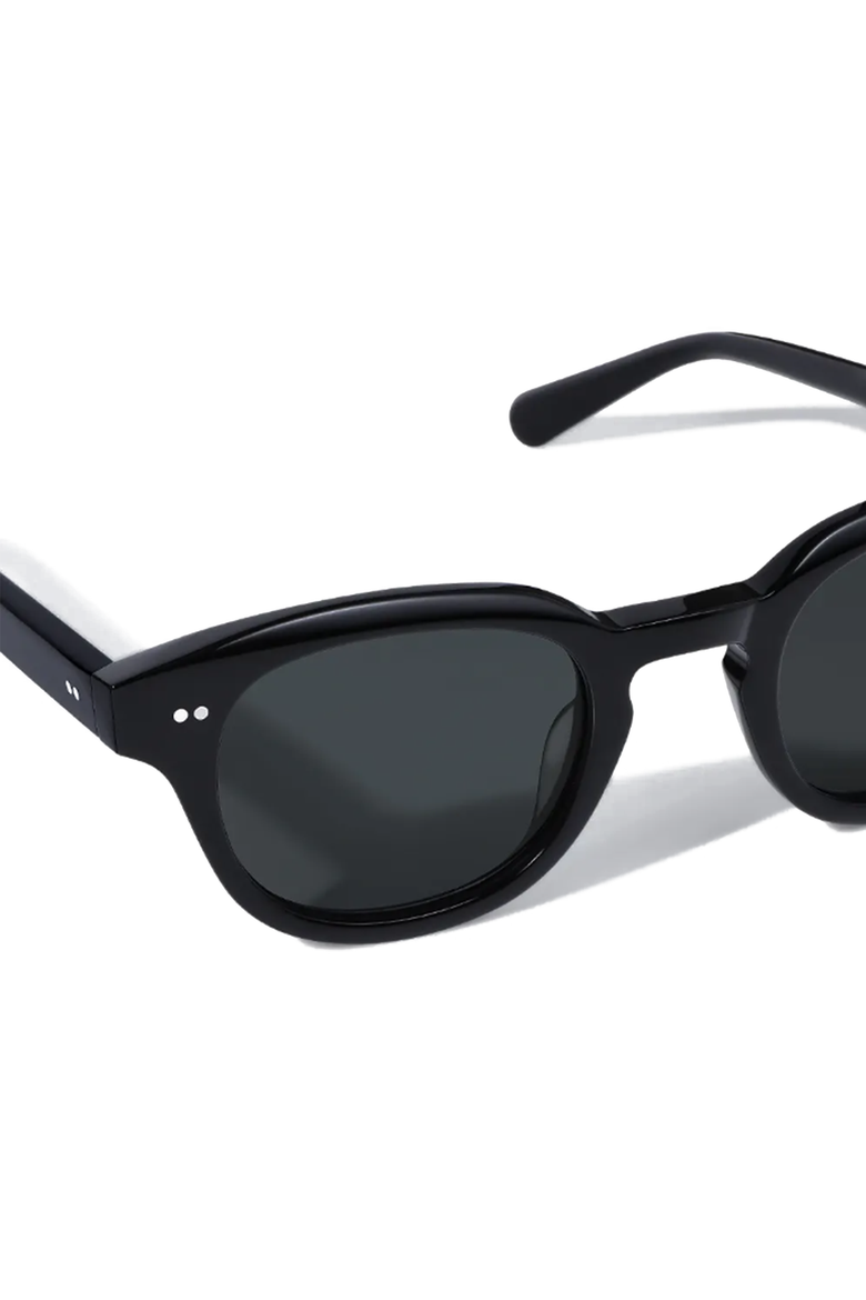 Jamie 46mm Acetate Sunglasses, Alternate, color, Black