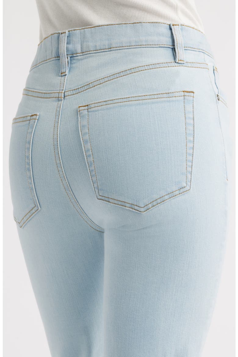 The Icon Raw Hem Flare Jeans, Alternate, color, FEATHER RAW AFTER