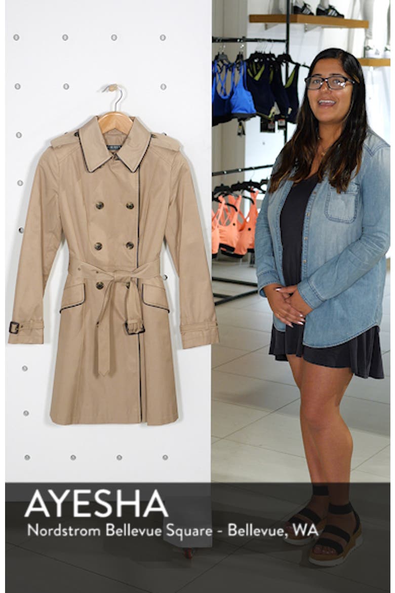 Double Breasted Short Trench Coat video