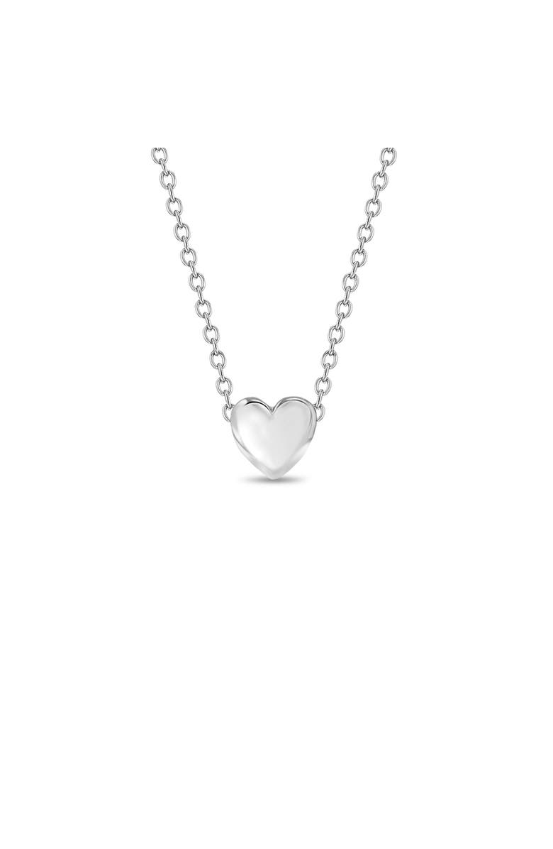 In Season Jewelry Dainty Puffed Heart Necklace, Main, color, 