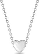 In Season Jewelry Dainty Puffed Heart Necklace