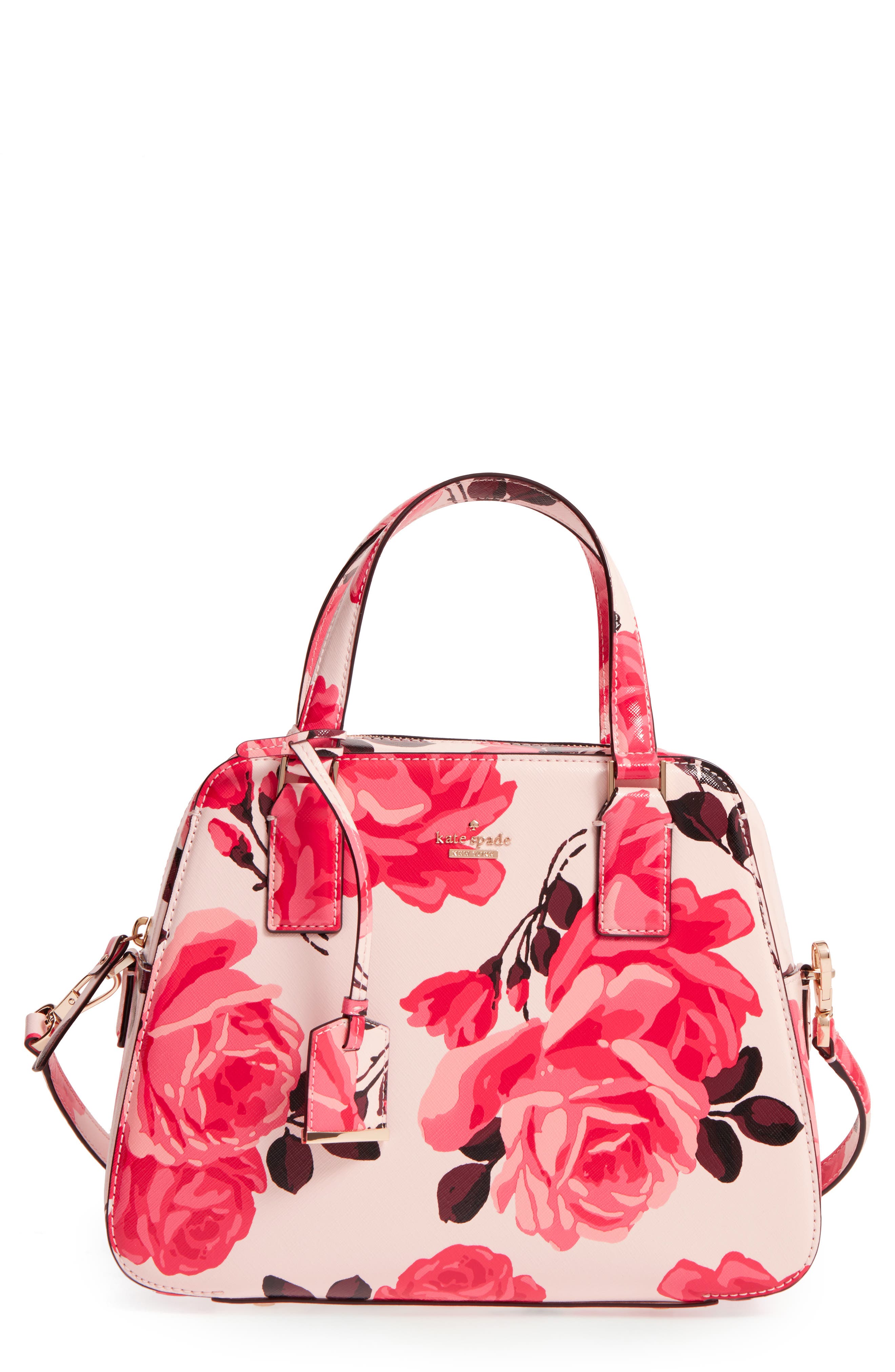 Kate Spade New York cameron street roses - little babe faux leather satchel