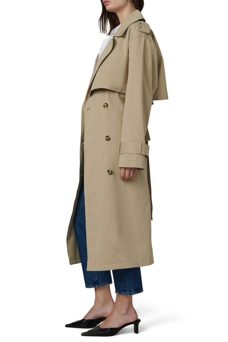 The Dani Michelle Trench Coat, Alternate, color, BISCOTTI
