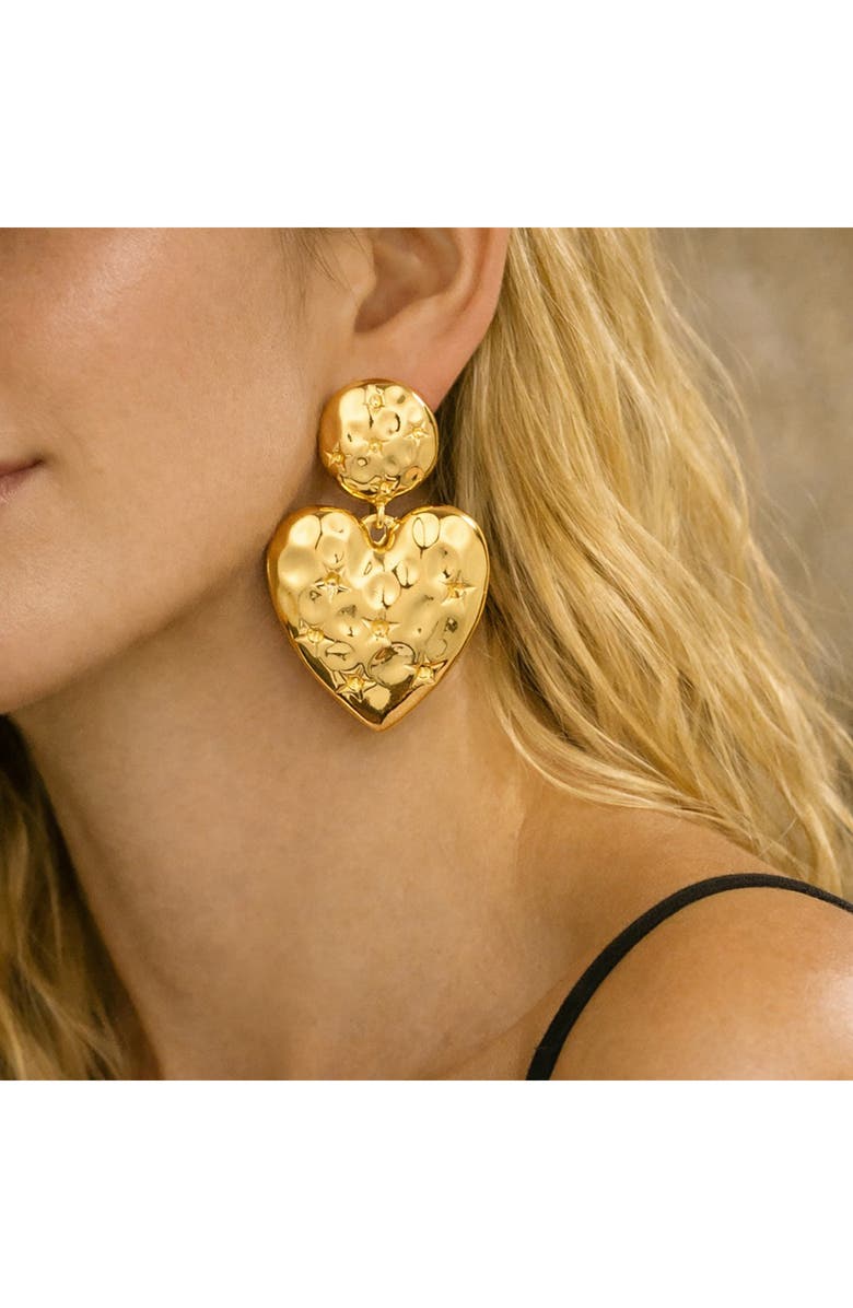 EYE CANDY LOS ANGELES Valeska Heart Earrings, Alternate, color, 